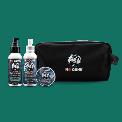 Full Haircare Routine Gift Set with Grooming Bag
