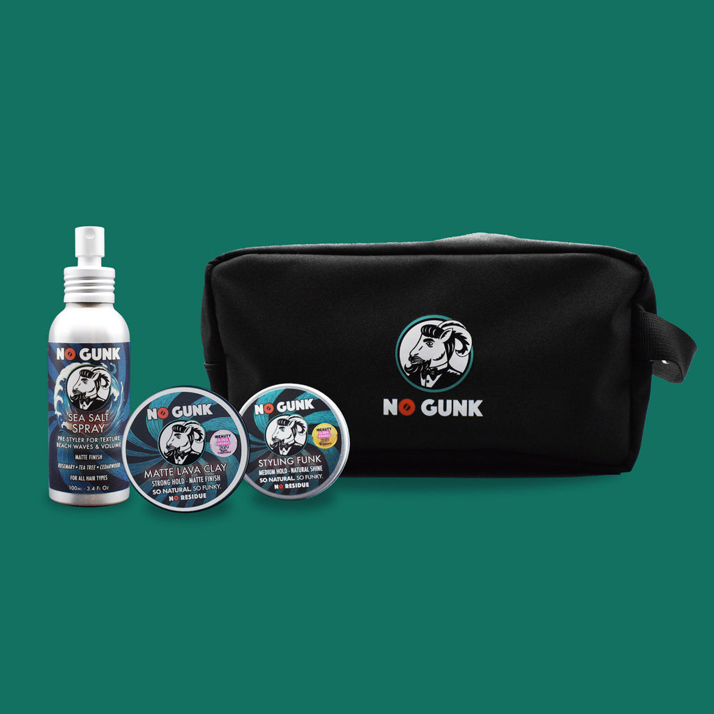 Full Haircare Routine Gift Set with Grooming Bag